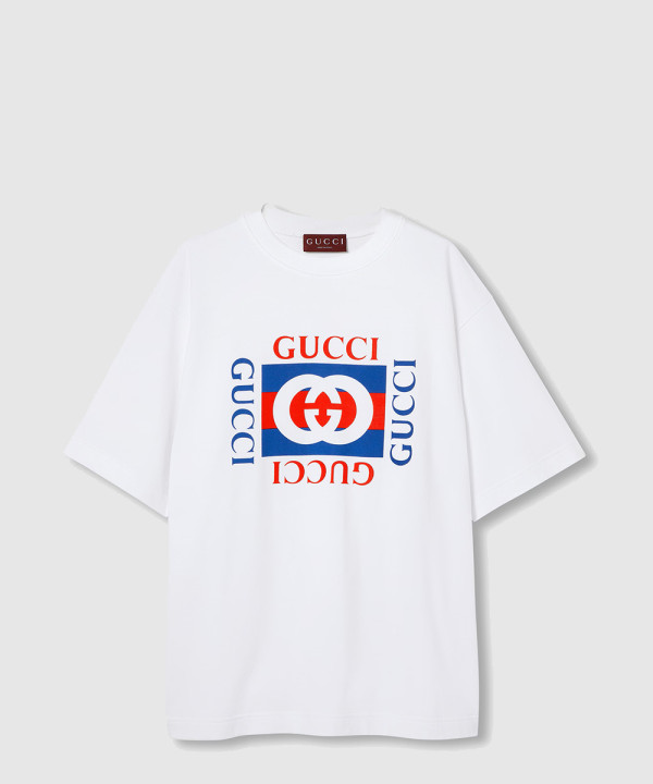[GUCCI-구찌]프린트 코튼 저지 티셔츠 784361