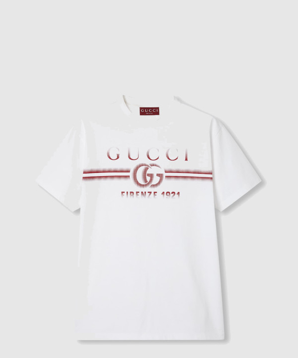 [GUCCI-구찌]프린트 코튼 저지 티셔츠 785345