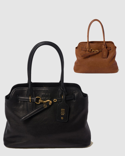 [MIUMIU-미우미우]아방뛰르 나파 가죽 백 5BG291