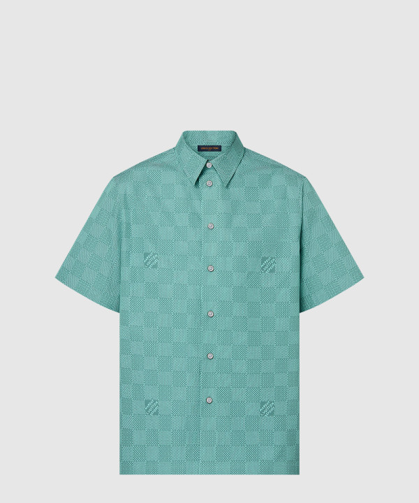 [LOUIS VUITTON-루이비통]프린티드 쇼트 슬리브드 코튼 셔츠 1AFQXY