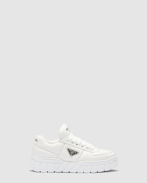 [PRADA-프라다]패딩 나파 가죽 스니커즈 1E136N