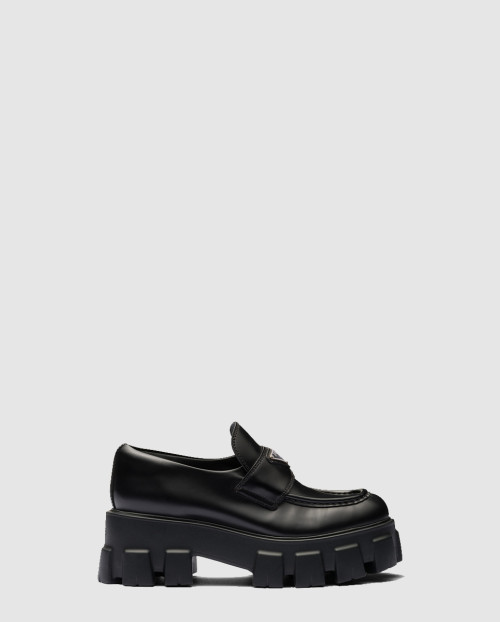 [PRADA-프라다]브러시드 가죽 모놀리스 로퍼 1D649M