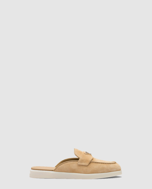 [PRADA-프라다]스웨이드 뮬 1D270N