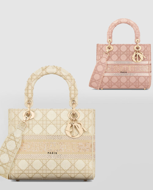 [DIOR-디올]레이디백 램스킨 미듐 M0565