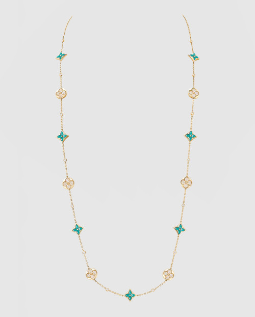 [LOUIS VUITTON-루이비통]컬러 블라썸 BB 멀티 패턴 롱 목걸이 Q94887