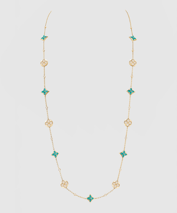 [LOUIS VUITTON-루이비통]컬러 블라썸 BB 멀티 패턴 롱 목걸이 Q94887