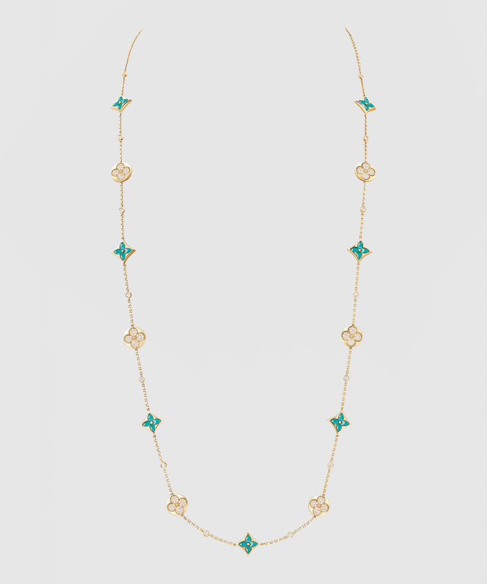 레플리카|이미테이션 louis-vuitton-루이비통컬러-블라썸-bb-멀티-패턴-롱-목걸이