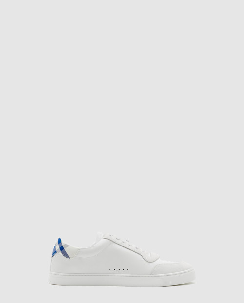 [BURBERRY-버버리]레더 체크 코튼 스니커즈 80778571