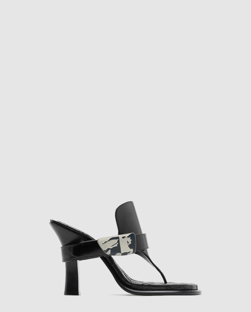 [BURBERRY-버버리]레더 베이 샌들 80855441