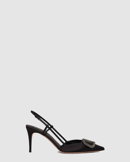 [VALENTINO-발렌티노]새틴 슬링백 펌프스