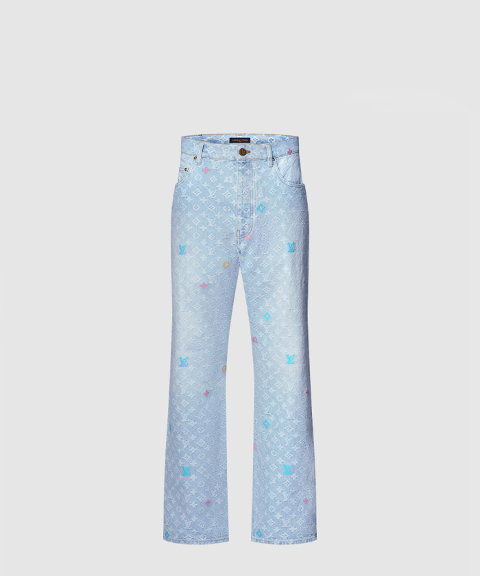 레플리카|이미테이션 louis-vuitton-루이비통모노그램-데님-팬츠-1afrxu