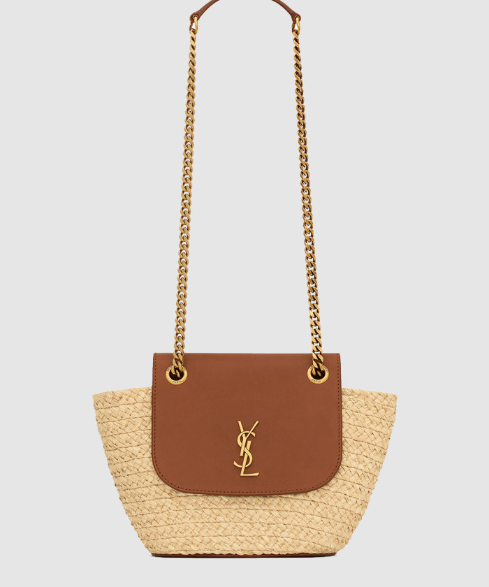 레플리카|이미테이션 saint-laurent-생로랑라피아-및-빈티지-베지터블-태닝-가죽-소재의