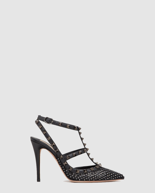 [VALENTINO-발렌티노]락스터드 메시 펌프스