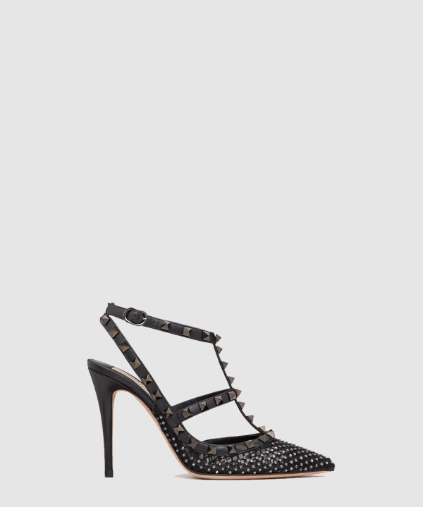 [VALENTINO-발렌티노]락스터드 메시 펌프스