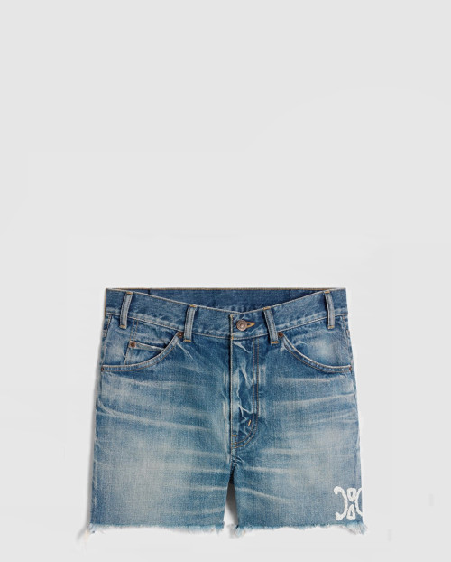 [CELINE-셀린느]스케이트 쇼츠 일렉트릭 스카이 워시 데님 2N12B5