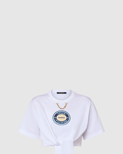 [LOUIS VUITTON-루이비통]패치 셀프 타이 티셔츠 1AFPG8