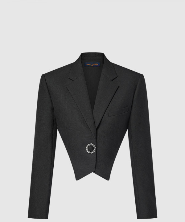 [LOUIS VUITTON-루이비통]주얼 버튼 크롭드 블레이저 1AFTKV