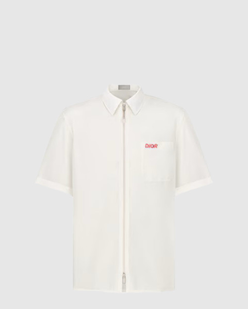 [DIOR-디올]반소매 지퍼 셔츠 483C5