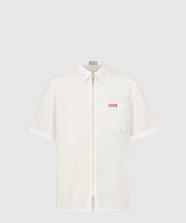 [DIOR-디올]반소매 지퍼 셔츠 483C5