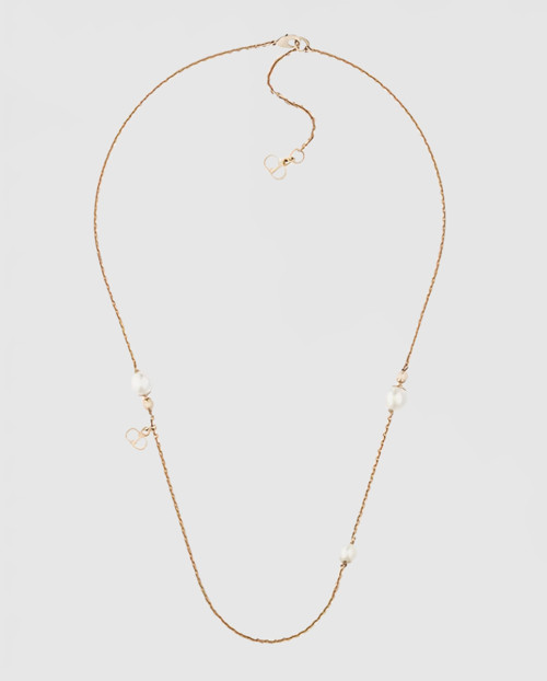 [DIOR-디올]라 쁘띠 트라이벌 레진 펄 목걸이 N0707