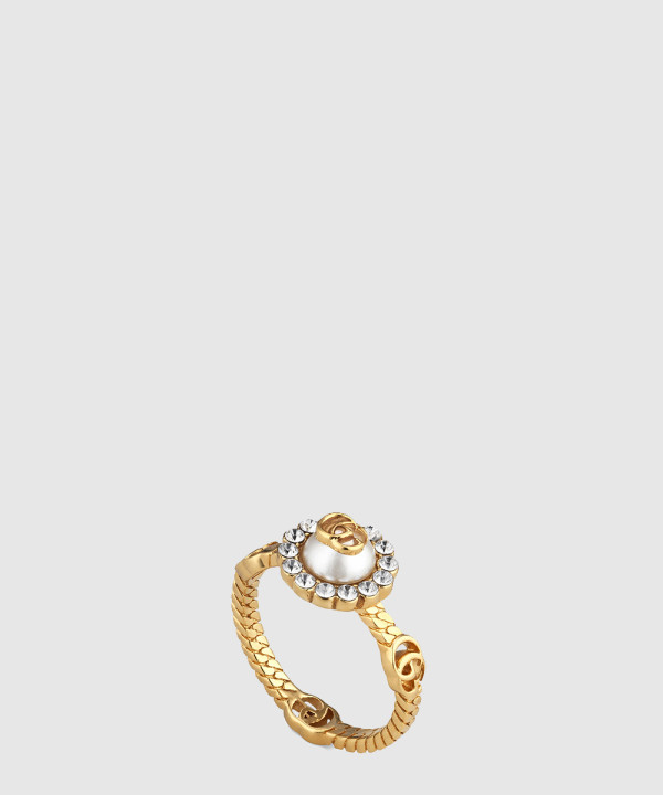 [GUCCI-구찌]GG 마몽 더블 G 플라워 반지 702585