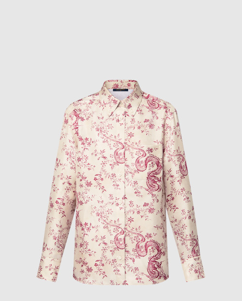 [LOUIS VUITTON-루이비통]홀스빗 프린트 실크 셔츠 1AFKE4