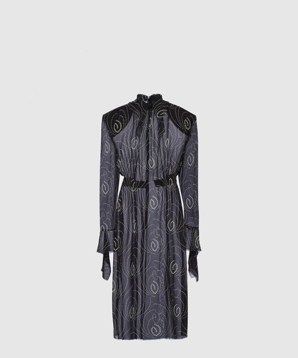 [PRADA-프라다]드레스 프린트 조젯 P3M631