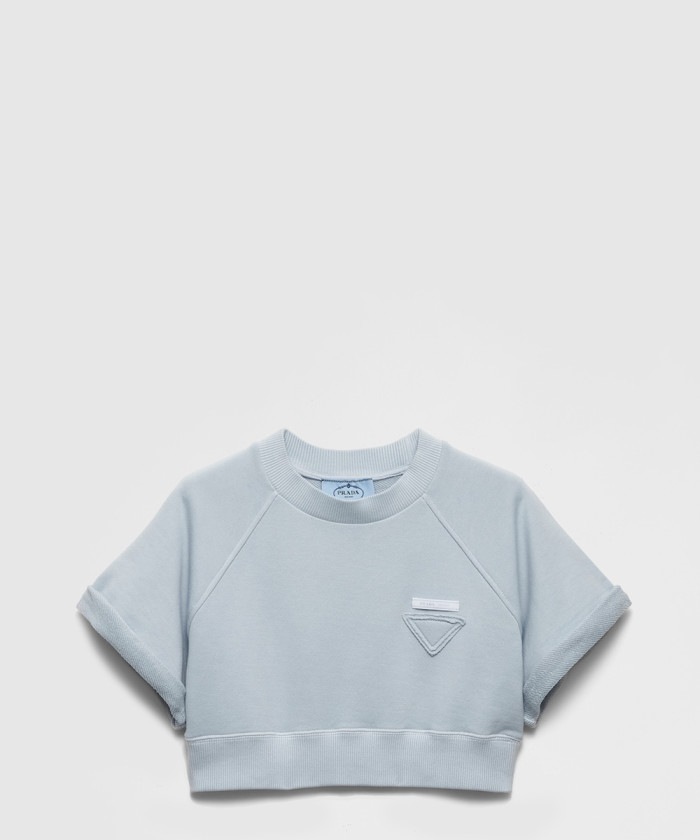 레플리카|이미테이션 prada-프라다크롭-코튼-플리스-탑-135727