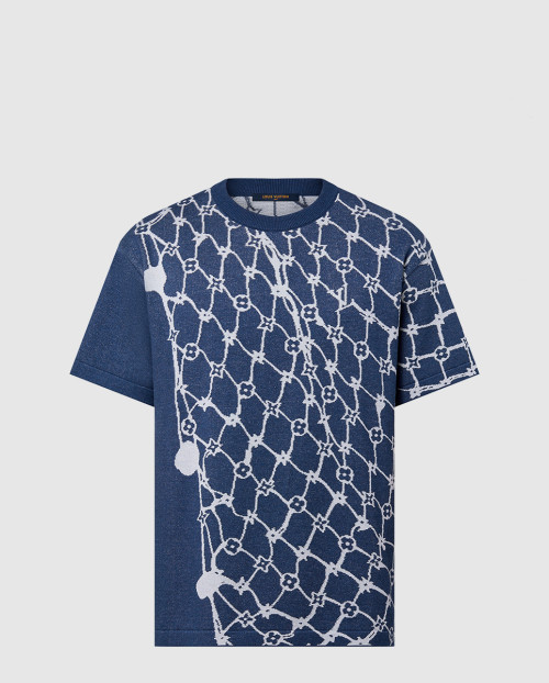 [LOUIS VUITTON-루이비통]코튼 쇼트 슬리브드 크루넥 1AFQQT