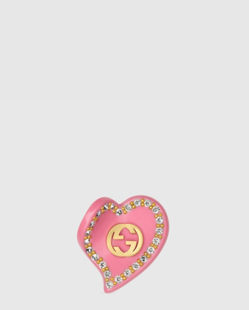 [GUCCI-구찌]더블 G 하트 머리핀 753884