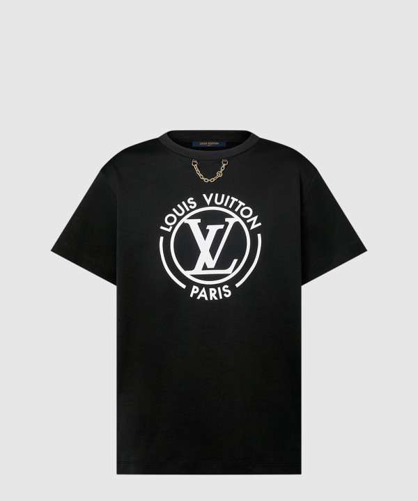 [LOUIS VUITTON-루이비통]플록드 티셔츠 1AFTUC