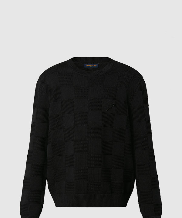 [LOUIS VUITTON-루이비통]다미에 스티치 크루넥 1AA4MC