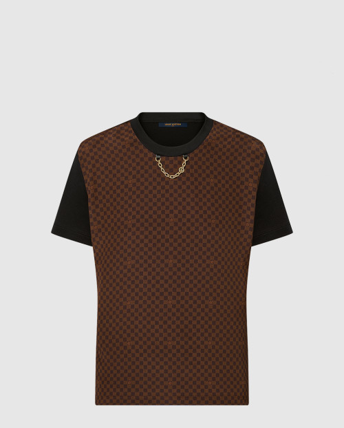 [LOUIS VUITTON-루이비통]마이크로 다미에 인서트 티셔츠 1AFPFT