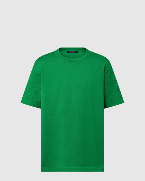 [LOUIS VUITTON-루이비통]쇼트 슬리브드 시그니처 크루넥 1AFIU1