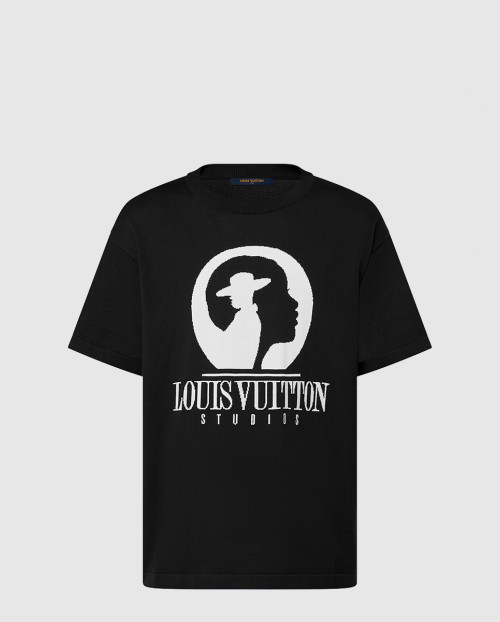 [LOUIS VUITTON-루이비통]쇼트 슬리브드 코튼 인따르시아 크루넥 1ABY15