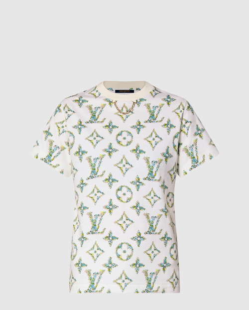 [LOUIS VUITTON-루이비통]플로럴 모노그램 티셔츠 1AFGRS