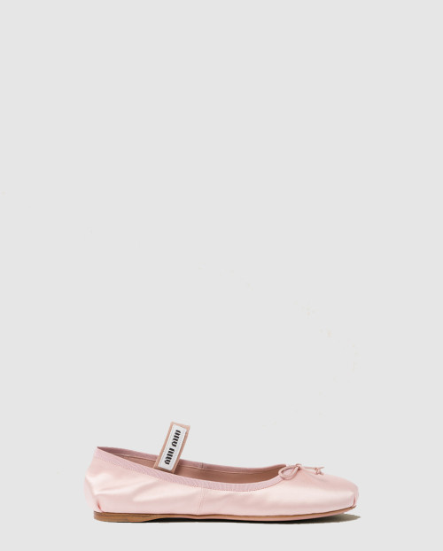 [MIUMIU-미우미우]새틴 발레리나 5F794D