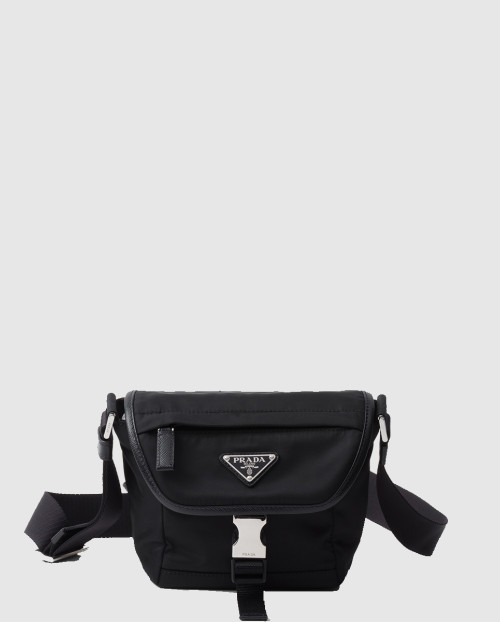 [PRADA-프라다]리나일론 및 사피아노 가죽 숄더백 2VD070