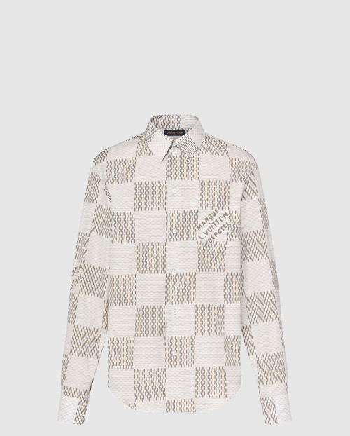 [LOUIS VUITTON-루이비통]다미에 롱 슬리브드 클래식 코튼 셔츠 1AFJDA