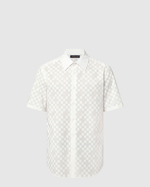 [LOUIS VUITTON-루이비통]쇼트 슬리브드 코튼 셔츠 1AFJW4