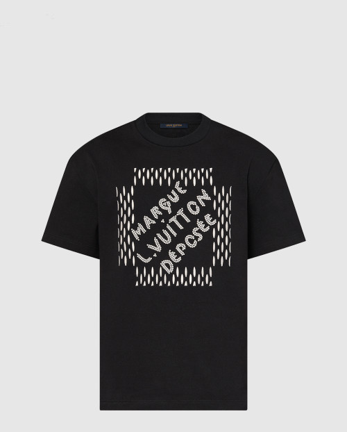 [LOUIS VUITTON-루이비통]엠브로이더드 시그니처 코튼 티셔츠 1AFJFI