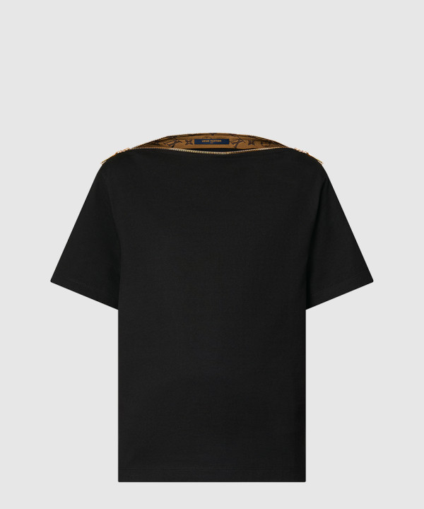 [LOUIS VUITTON-루이비통]지퍼 네크라인 바토 티셔츠 1AFGQM