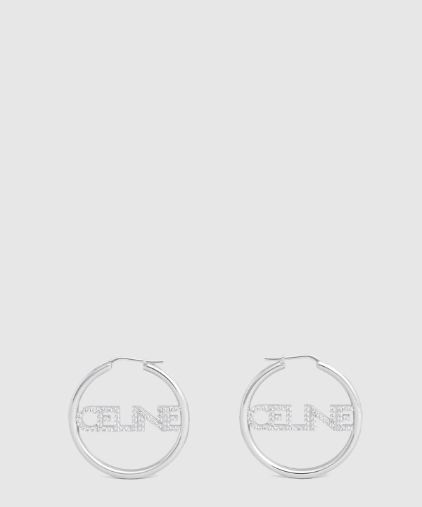 [CELINE-셀린느]모노크롬 스트라스 귀걸이 460YU6