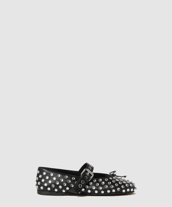 [MIUMIU-미우미우]가죽 발레리나 5F212E