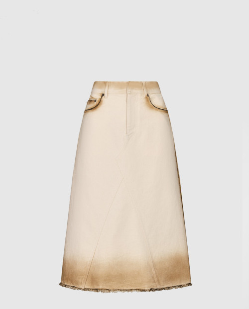 [DIOR-디올]플레어 미드 스커트 422J1