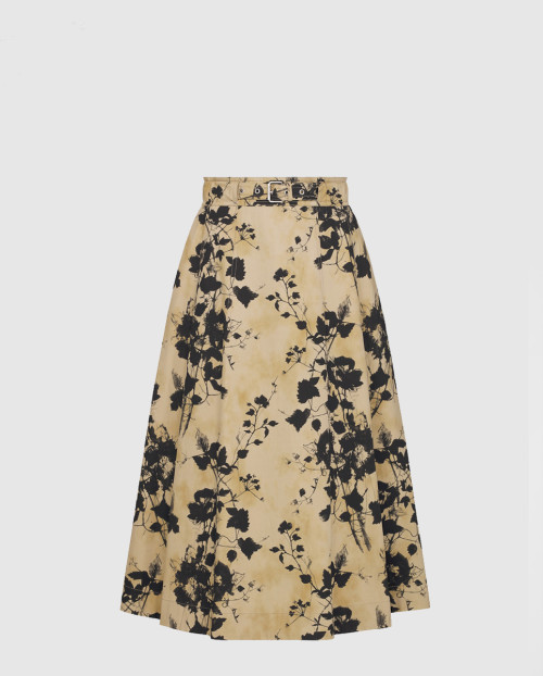 [DIOR-디올]플레어 미드 스커트 427J6