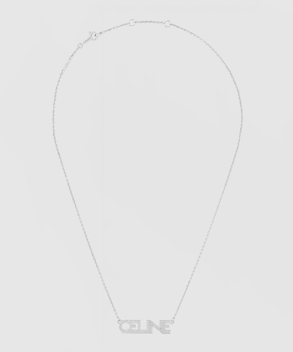 [CELINE-셀린느]모노크롬 스트라스 목걸이 460YR6