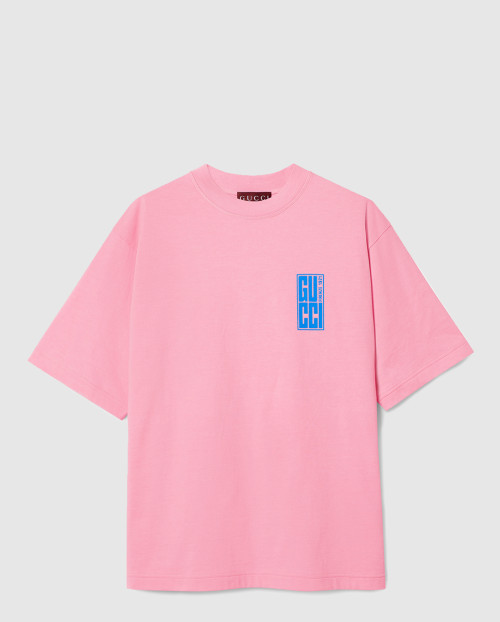 [GUCCI-구찌]프린트 코튼 저지 티셔츠 784361