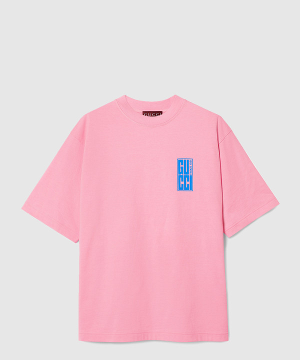 [GUCCI-구찌]프린트 코튼 저지 티셔츠 784361