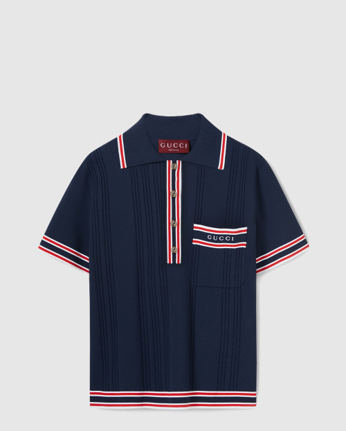 [GUCCI-구찌]스트레치 비스코스 폴로 탑 691713